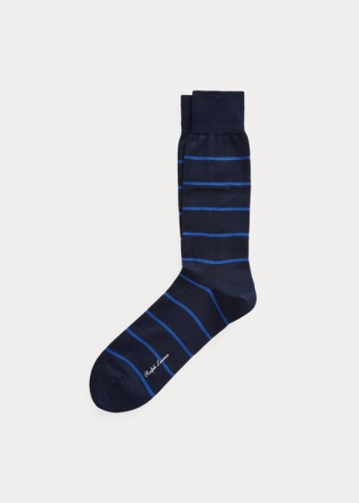 Men's Ralph Lauren Striped Dress Socks | 752340CRH